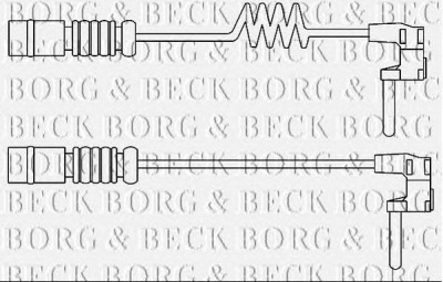 BORG & BECK bwl3103 -  Сигнализатор, износ тормозных колодок